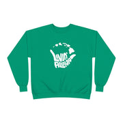 Livin' Aloha Eco Crewneck Sweatshirt w/ Islands on Front - Made from Recycled Plastic Bottles