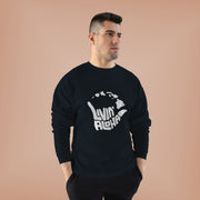 Livin' Aloha Eco Crewneck Sweatshirt w/ Islands on Front - Made from Recycled Plastic Bottles
