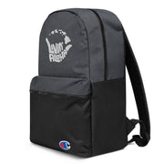 Livin' Aloha Embroidered Champion Backpack Heather Black / Black