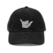 Livin' Aloha Vintage Corduroy Cap Black