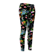 Livin' Aloha Casual Leggings (Black Pineapple)