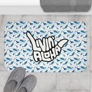 Livin' Aloha Bath Mat (Whales) - Livin' Aloha