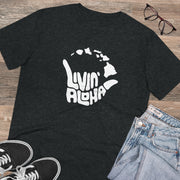 Livin' Aloha 100% Organic Islands Tee (Dark Heather Grey)