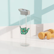 Livin' Aloha Biodegradable Tritan Water Bottle (Pineapple Shaka)