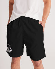 Black Joggers with white logo Men's Running Shorts - Livin' Aloha