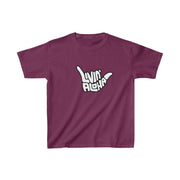 Livin' Aloha Everyday Maroon Shirt w/ Islands on Back (Kids) - Livin' Aloha