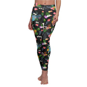 Livin' Aloha Casual Leggings (Black Pineapple)