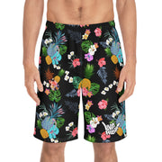 Livin' Aloha Board Shorts (Black Pineapple)