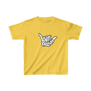 Livin' Aloha Everyday Daisy Shirt w/ Islands on Back (Kids) - Livin' Aloha