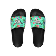 Livin' Aloha Youth Slide Sandals (Teal Pineapple)