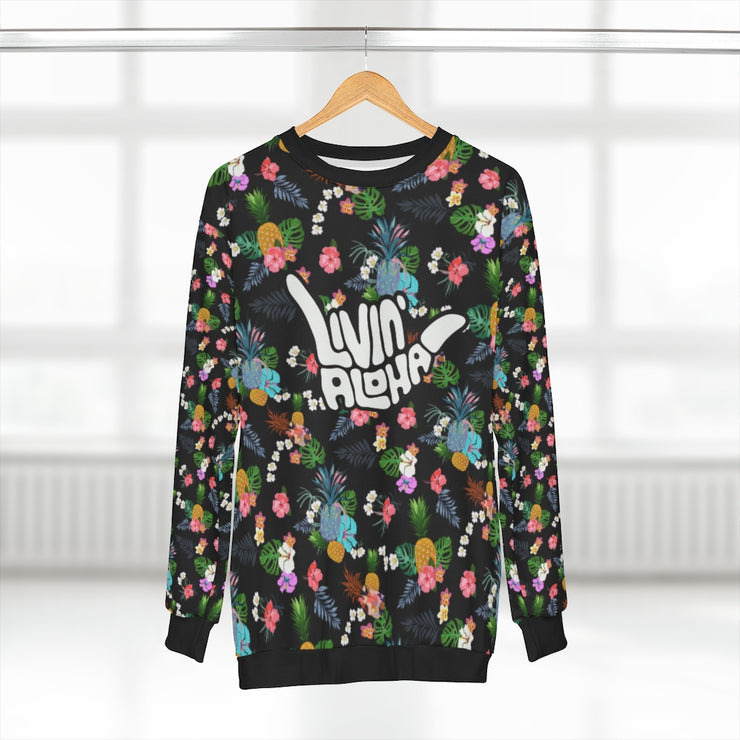 Black Pineapple Unisex Sweatshirt - Livin&