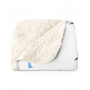 Livin' Aloha Sherpa Fleece Blanket (Deco Palms)