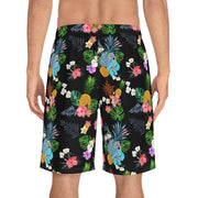 Livin' Aloha Board Shorts (Black Pineapple)