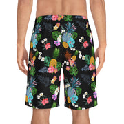 Livin' Aloha Board Shorts (Black Pineapple)
