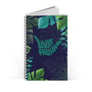 Livin' Aloha Spiral Journal (Teal Leaves)