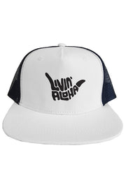 Livin' Aloha Surf Mesh White Hat