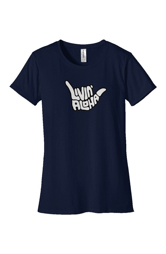 Womens Classic T Shirt (Navy)