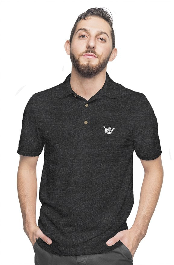 Gildan Cotton Polo (Dark Heather)
