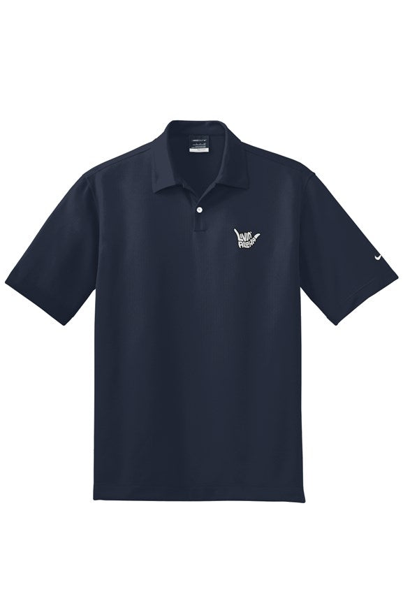 Nike DriFIT Pebble Texture Polo (Midnight Navy)