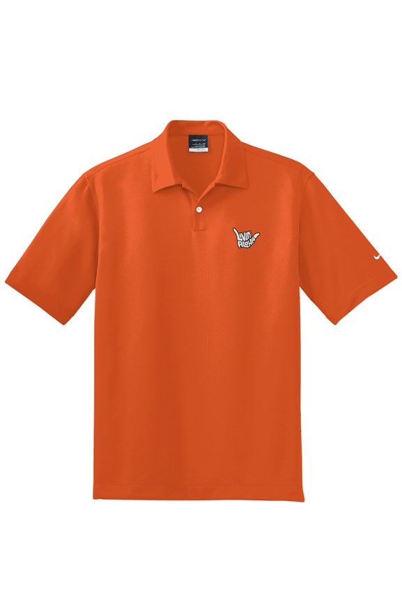Nike DriFIT Pebble Texture Polo (Brilliant Orange)