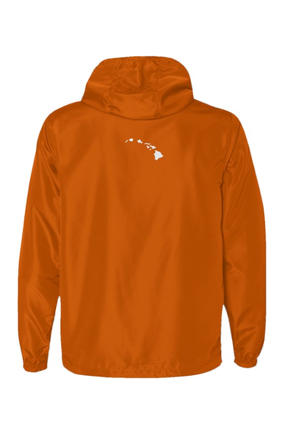Water Resistant Lightweight Safety Orange Windbreaker