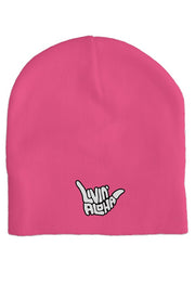 Livin' Aloha Classic Fuschia Skullcap Beanie