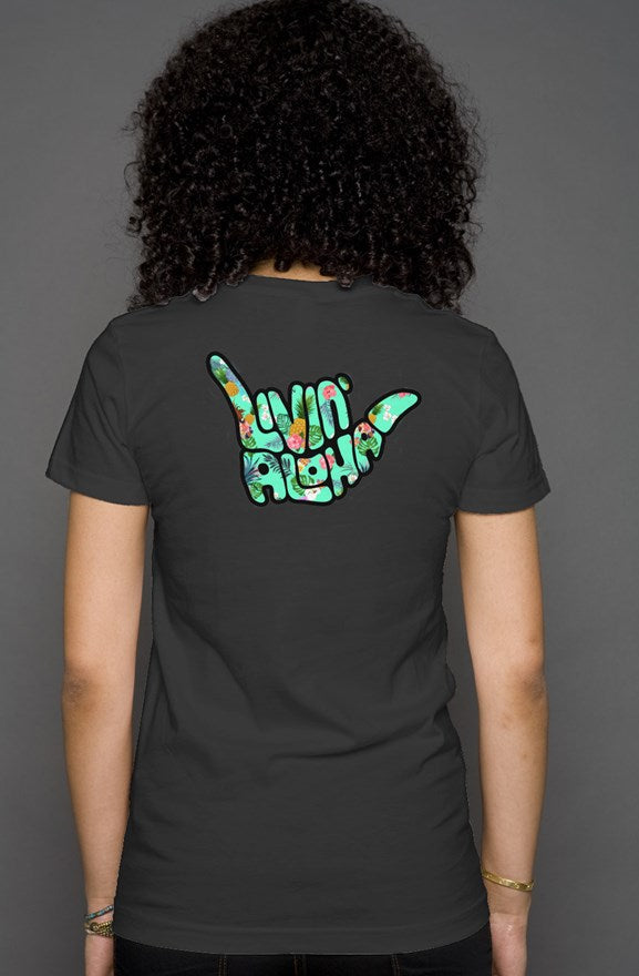 Womens Tri-Blend Pocket Shirt (Solid Dark Grey Triblend)
