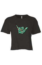 Festival Womens Cali Charcoal Crop
