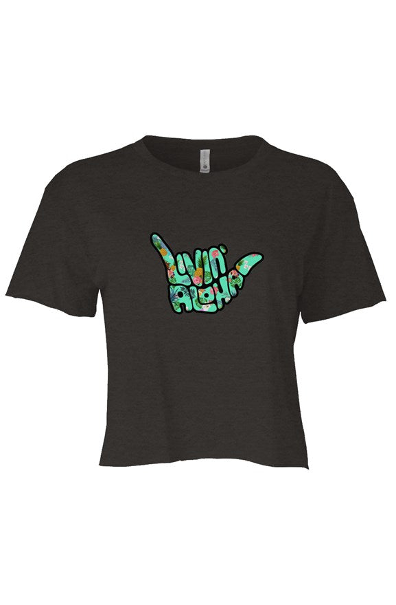 Festival Womens Cali Charcoal Crop
