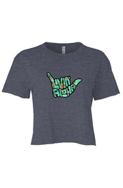 Festival Womens Cali Antique Denim Crop