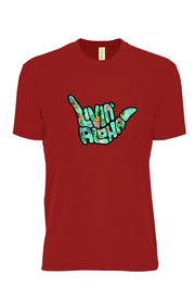 Livin' Aloha Performance Tee Pineapple Cardinal Logo (Made from Recycled Plastic Bottles)