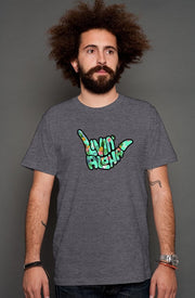 Livin' Aloha Heather Tee (Dark Gray)