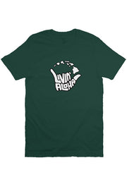 Livin' Aloha Print Logo Tee (Forest Green)