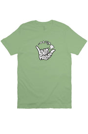 Livin' Aloha Print Logo Tee (Leaf Green)