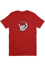 Livin' Aloha Print Logo Tee (Canvas Red)