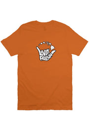 Livin' Aloha Print Logo Tee (Autumn Orange
