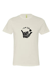 Livin' Aloha Eco Ivory Jersey T - Shirt (Classic Islands)
