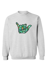 Livin' Aloha Youth Sports Grey Sweatshirt