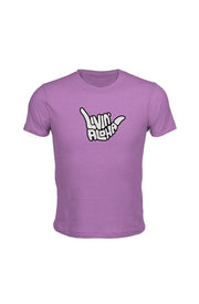  Classic Livin' Aloha Youth Fine Heather Cassis Jersey Tee