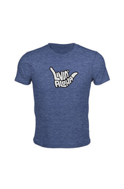  Classic Livin' Aloha Youth Fine Heather Royal Jersey Tee