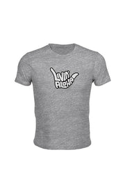  Classic Livin' Aloha Youth Fine Heather Grey Jersey Tee