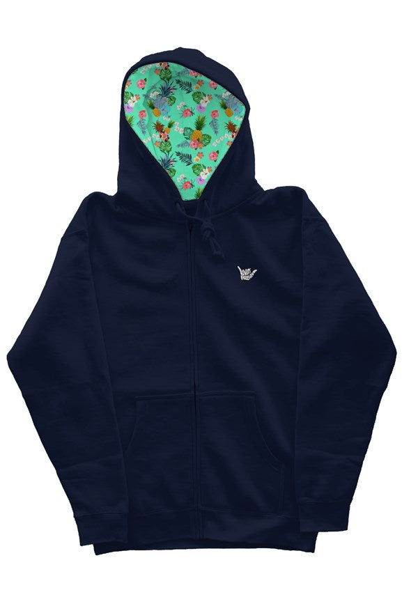 Independent Zip Heavyweight Navy Hoodie