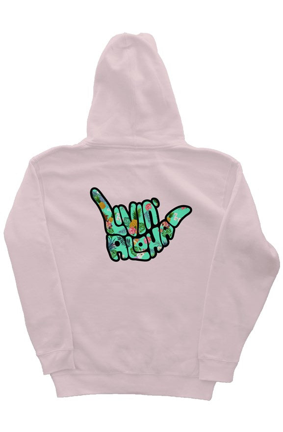 Independent Zip Heavyweight Light Pink Hoodie