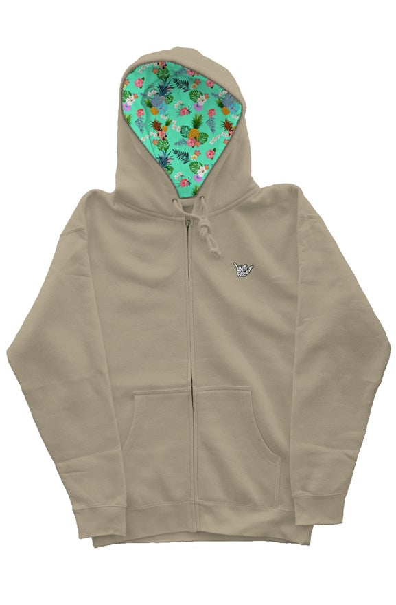 Independent Zip Heavyweight Sandstone Hoodie