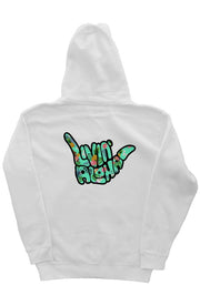 Independent Zip Heavyweight White Hoodie