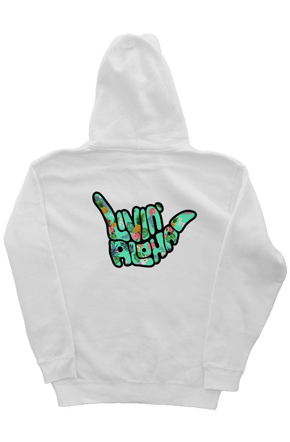Independent Zip Heavyweight White Hoodie