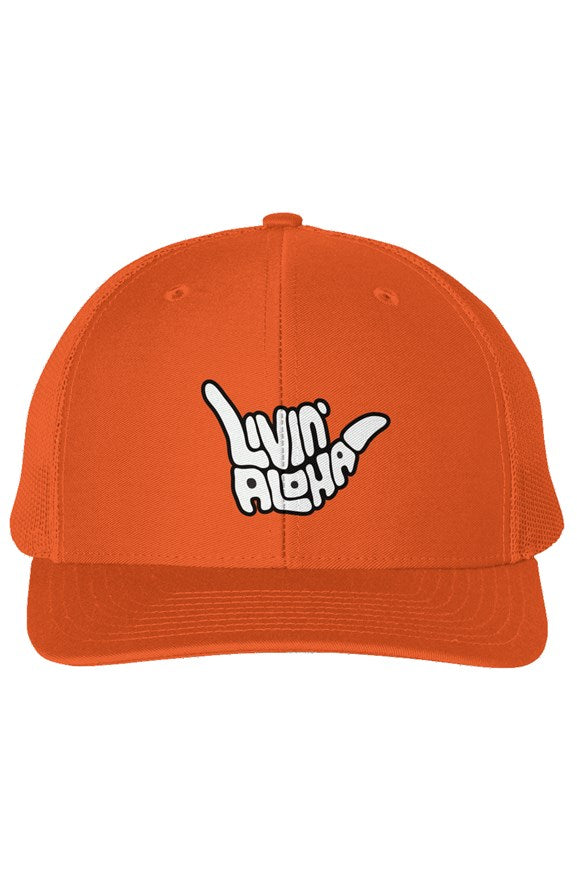 Orange Snapback Trucker Cap