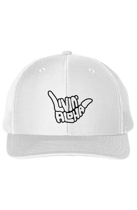 White Snapback Trucker Cap
