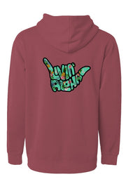 Independent Pigment Maroon Dyed Hoodie