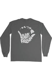 Livin' Aloha Ultra Long Sleeve (Charcoal)
